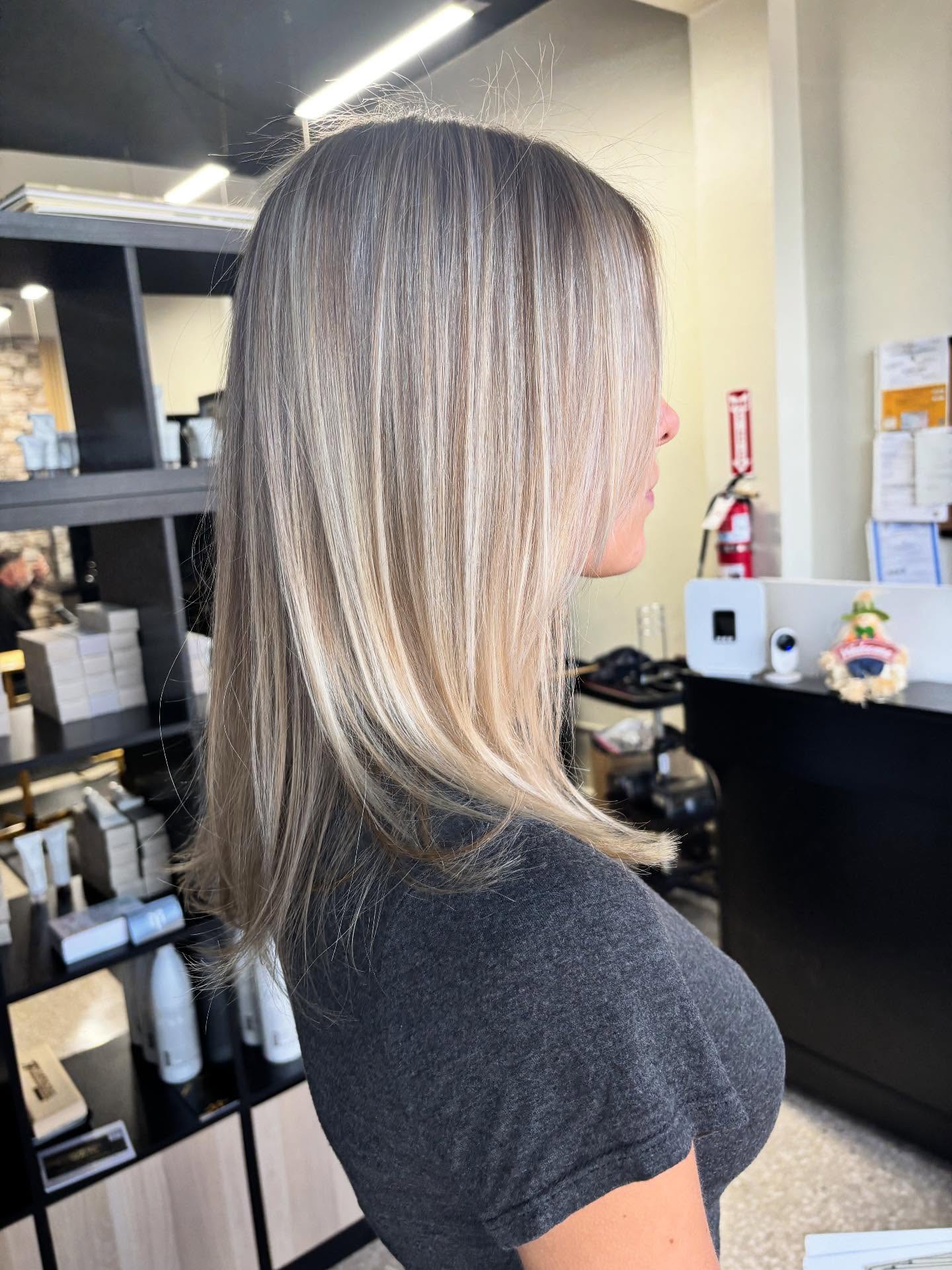 Soft blonde layers