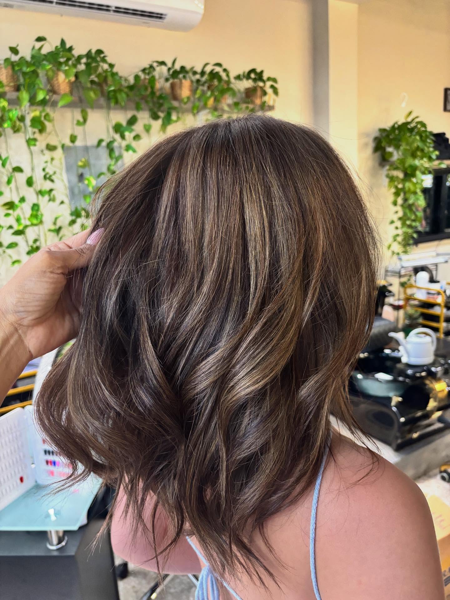 Soft brunette dimensional hair